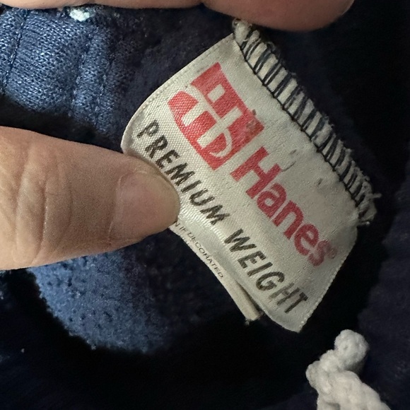 Hanes Premium Navy Joggers - Picture 1 of 6
